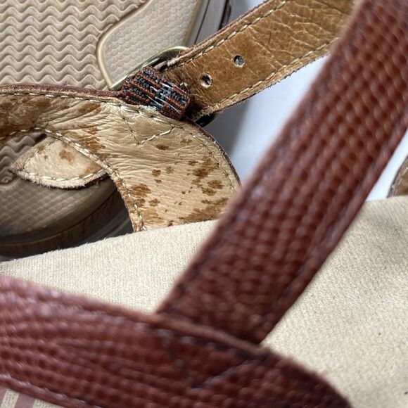 Dansko Sissy Brown Leather Buckle Strap Open Toe Clog Sandal Women’s Sz 37/6.5 - Picture 10 of 11